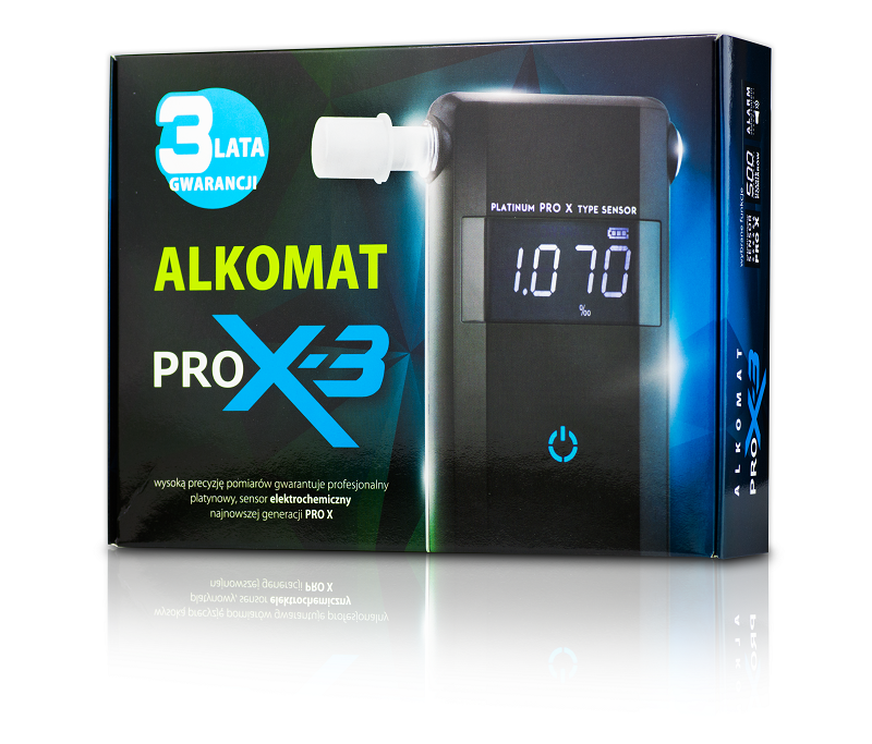 Alkomat PRO X-3 marki AlcoFind z platynowym sensorem - obrazek 2
