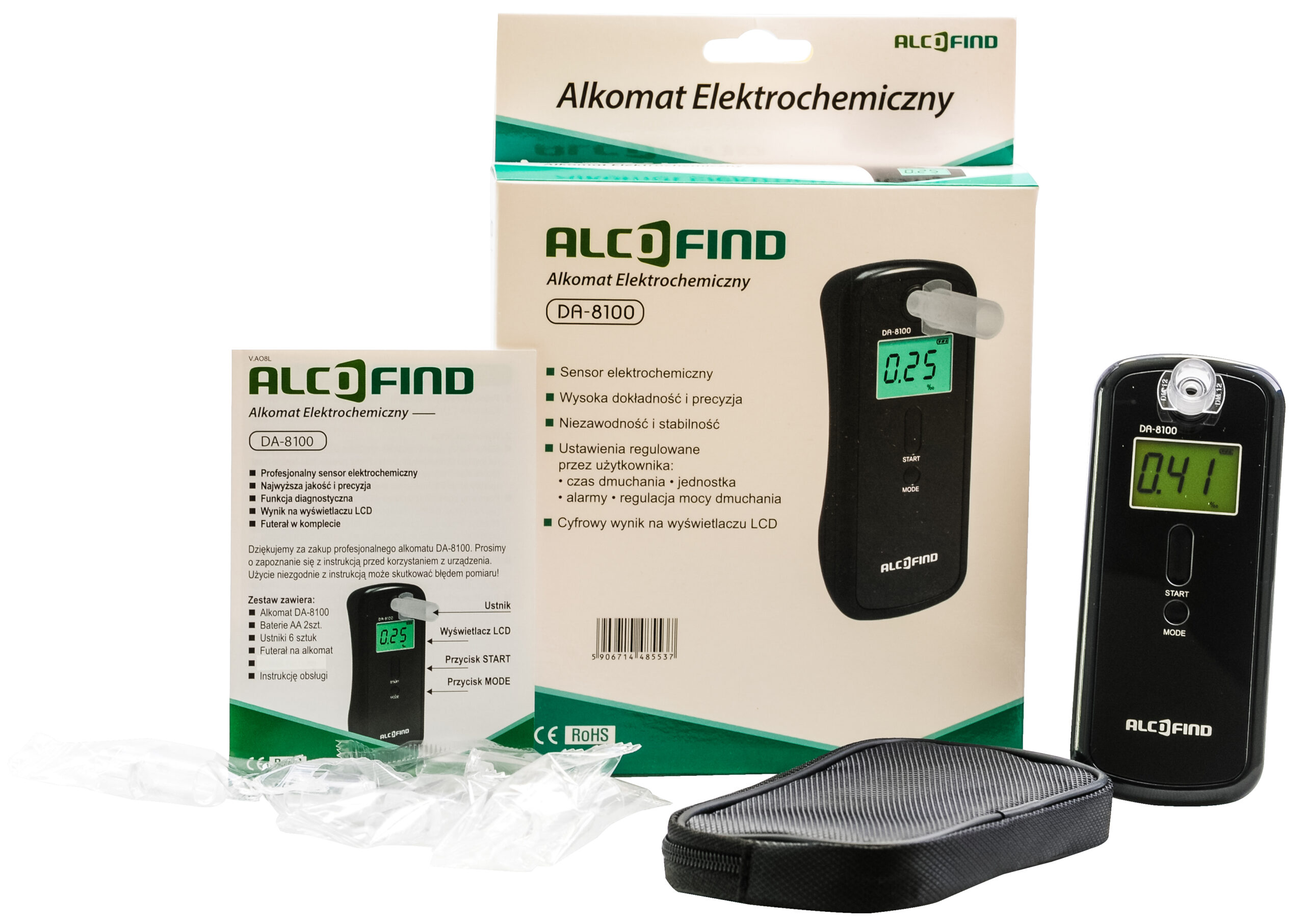 Alkomat marki AlcoFind DA8100 + 10 lat Gwarancji plus nielimitowane kalibracje - obrazek 8