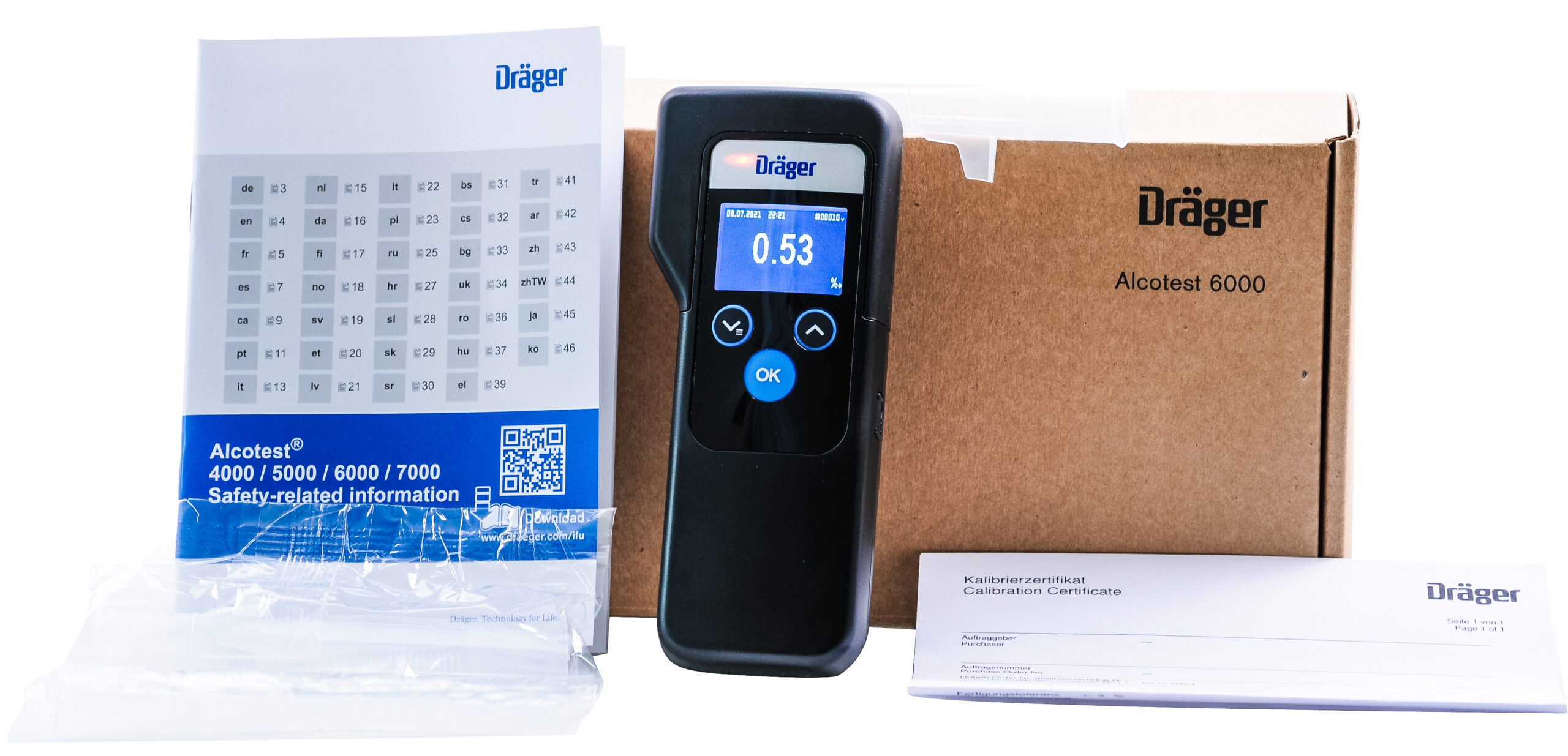 Alkomat Dräger Alcotest 6000 + Certyfikat Adiustacji plus serwis